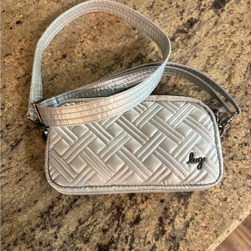 Lug Silver convertible Crossbody Bag NWOT